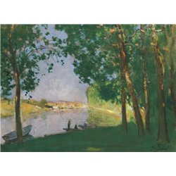 Море-сюр-Луан, берег реки