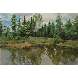Мостик в лесу