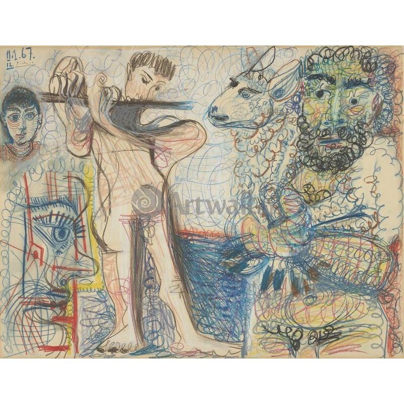Мужчина и флейтист