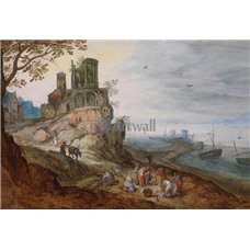 Картина на холсте по фото Модульные картины Печать портретов на холсте Портовый пейзаж с руинами