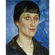 Картина на холсте по фото Модульные картины Печать портретов на холсте Портрет Ахматовой