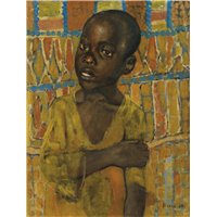 Портреты картины репродукции на заказ - Портрет африканского мальчика