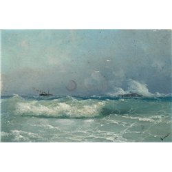 На бурном море