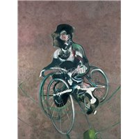 Портреты картины репродукции на заказ - Портрет Джорджа Дайера, едущего на велосипеде