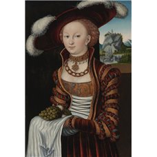 Картина на холсте по фото Модульные картины Печать портретов на холсте Портрет молодой женщины с виноградом и яблоками