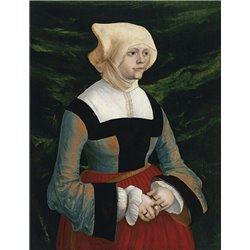 Портрет молодой женщины - Модульная картины, Репродукции, Декоративные панно, Декор стен