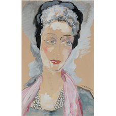 Картина на холсте по фото Модульные картины Печать портретов на холсте Портрет мадам Бюссетт-Дельсет