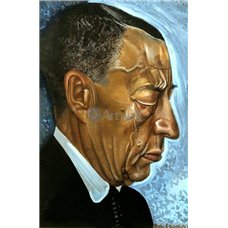 Картина на холсте по фото Модульные картины Печать портретов на холсте Портрет Рахманинова