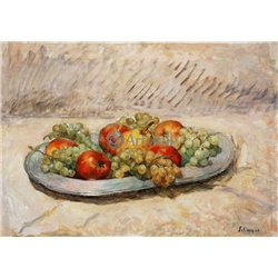 Натюрморт с яблоками и виноградом