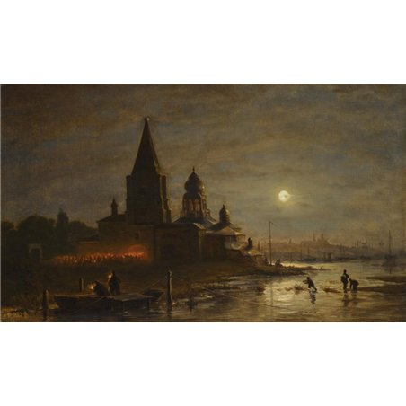 Ночной крестный ход в Ярославле
