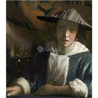 Портреты картины репродукции на заказ - Приписывается Вермееру «Девушка с флейтой»