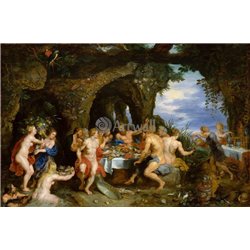 Праздник Ахела (совместно с Рубенсом) - Модульная картины, Репродукции, Декоративные панно, Декор стен