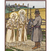 Портреты картины репродукции на заказ - Пророк Илья и св. Николай
