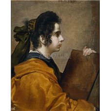Картина на холсте по фото Модульные картины Печать портретов на холсте Портрет Хуаны Пачеко, жены художника, в образе Сивиллы