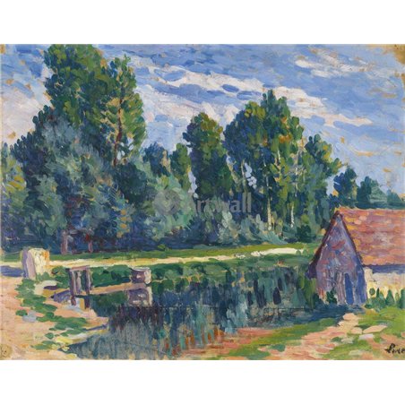 Около Мулине, дом у воды
