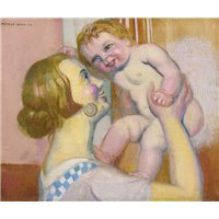 Портреты картины репродукции на заказ - Пулина с младенцем