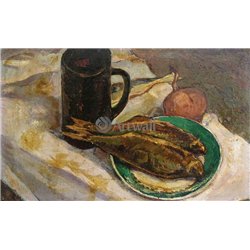 Натюрморт с селедкой