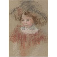 Портреты картины репродукции на заказ - Ребенок в большой шляпе