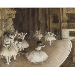 Репетиция балета на сцене - Модульная картины, Репродукции, Декоративные панно, Декор стен