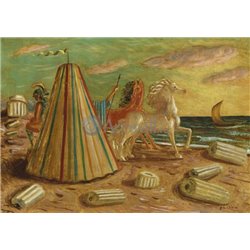 Римский лагерь на берегу моря - Модульная картины, Репродукции, Декоративные панно, Декор стен