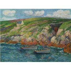 Картина на холсте по фото Модульные картины Печать портретов на холсте Рыбацкие локи у побережья Бретани