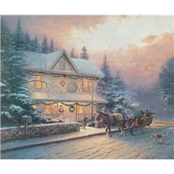 Рождество в Викторианском стиле - Модульная картины, Репродукции, Декоративные панно, Декор стен