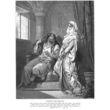 Картина на холсте по фото Модульные картины Печать портретов на холсте Самсон и Далида, Ветхий Завет