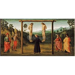 Св. Иероним, поддерживающий двух казнённых - Модульная картины, Репродукции, Декоративные панно, Декор стен