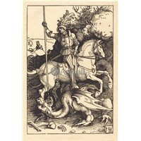 Портреты картины репродукции на заказ - Св Георгий, убивающий дракона
