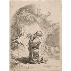 Картина на холсте по фото Модульные картины Печать портретов на холсте Св. Иероним молится