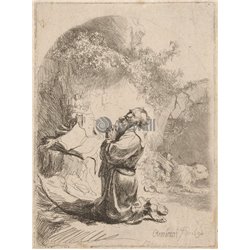 Св. Иероним молится - Модульная картины, Репродукции, Декоративные панно, Декор стен