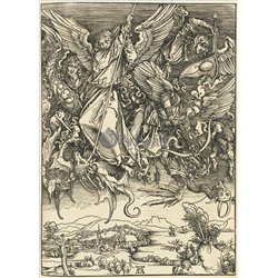 Св Михаил сражается с драконом - Модульная картины, Репродукции, Декоративные панно, Декор стен