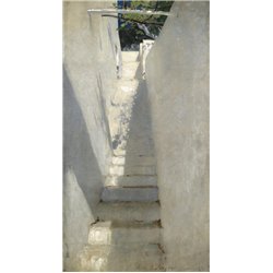 Сарджент Джон «Лестница на Капри» - Модульная картины, Репродукции, Декоративные панно, Декор стен