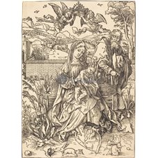 Картина на холсте по фото Модульные картины Печать портретов на холсте Святое семейство с тремя зайцами