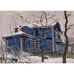 Первый снег, голубая дача