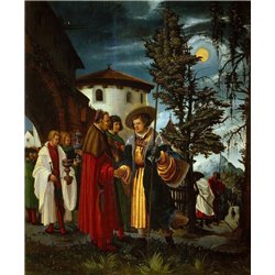 Св. Флориан покидает монастырь - Модульная картины, Репродукции, Декоративные панно, Декор стен