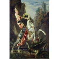 Портреты картины репродукции на заказ - Святой Георгий и дракон