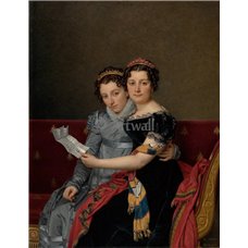 Картина на холсте по фото Модульные картины Печать портретов на холсте Сестры Зинаида и Шарлотта Бонапарт