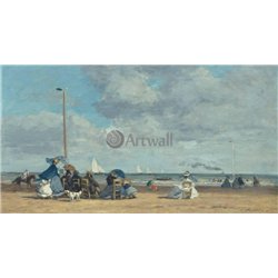 Пляж в Трувиле