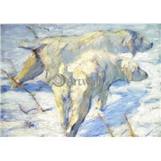 Картина на холсте по фото Модульные картины Печать портретов на холсте Сибирские овчарки