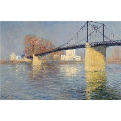 Подвесной мост в Триель-сюр-Сен