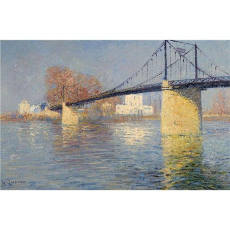 Подвесной мост в Триель-сюр-Сен