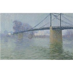 Подвесной мост в Триель-сюр-Сен