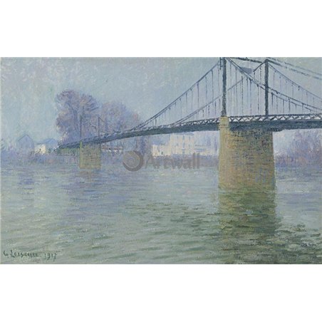 Подвесной мост в Триель-сюр-Сен