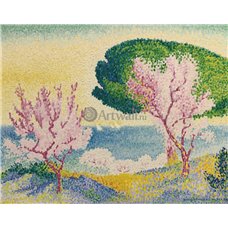 Картина на холсте по фото Модульные картины Печать портретов на холсте Розовые деревья