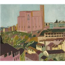 Картина на холсте по фото Модульные картины Печать портретов на холсте Розовое здание