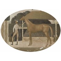 Портреты картины репродукции на заказ - Скаковая лошадь