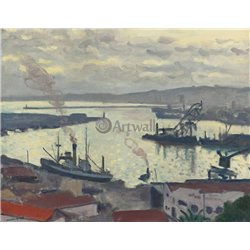 Порт Алжира, пасмурно