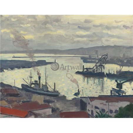 Порт Алжира, пасмурно