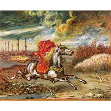 Картина на холсте по фото Модульные картины Печать портретов на холсте Скачущая лошадь на берегах Босфора